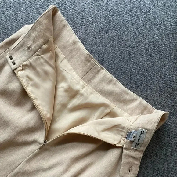 Christian Dior 100% Wool Vintage Pencil Skirt Size 8 - Picture 5 of 8